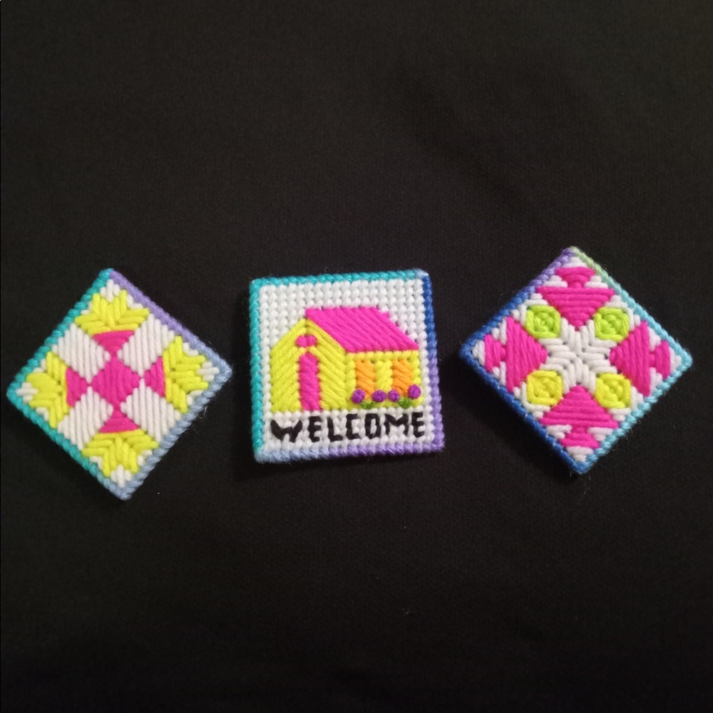 Barn quilt magnets